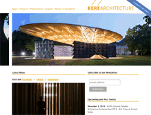 Tablet Screenshot of kere-architecture.com
